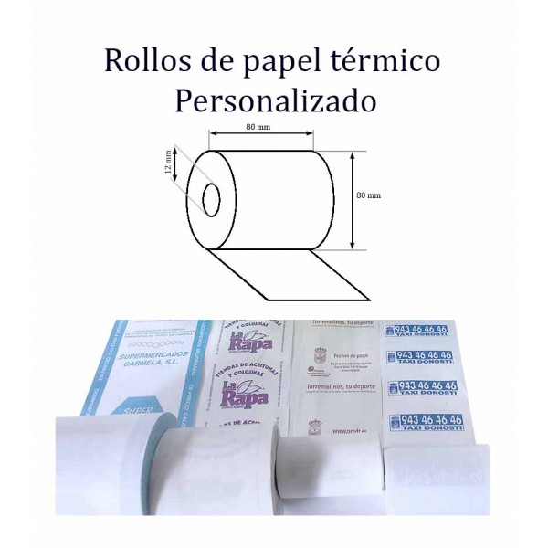 papel cajas registradoras personalizado