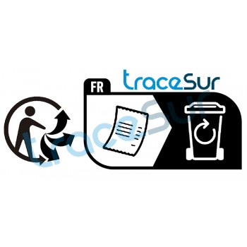 Logo Triman por papier thermique pour caisse et carte bleu